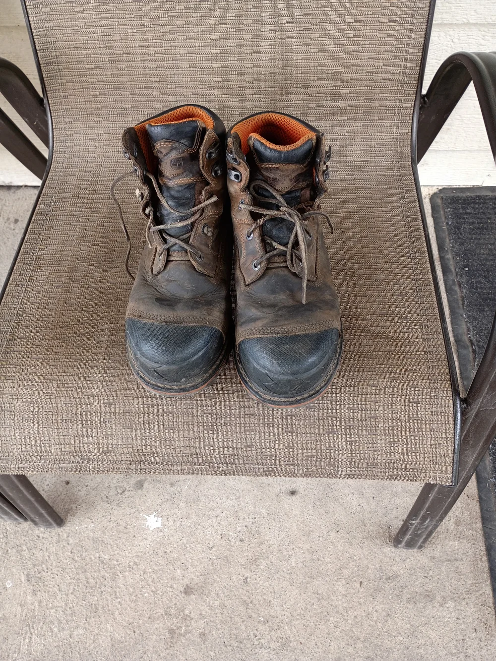 Men's Work Boots - Brown and Black